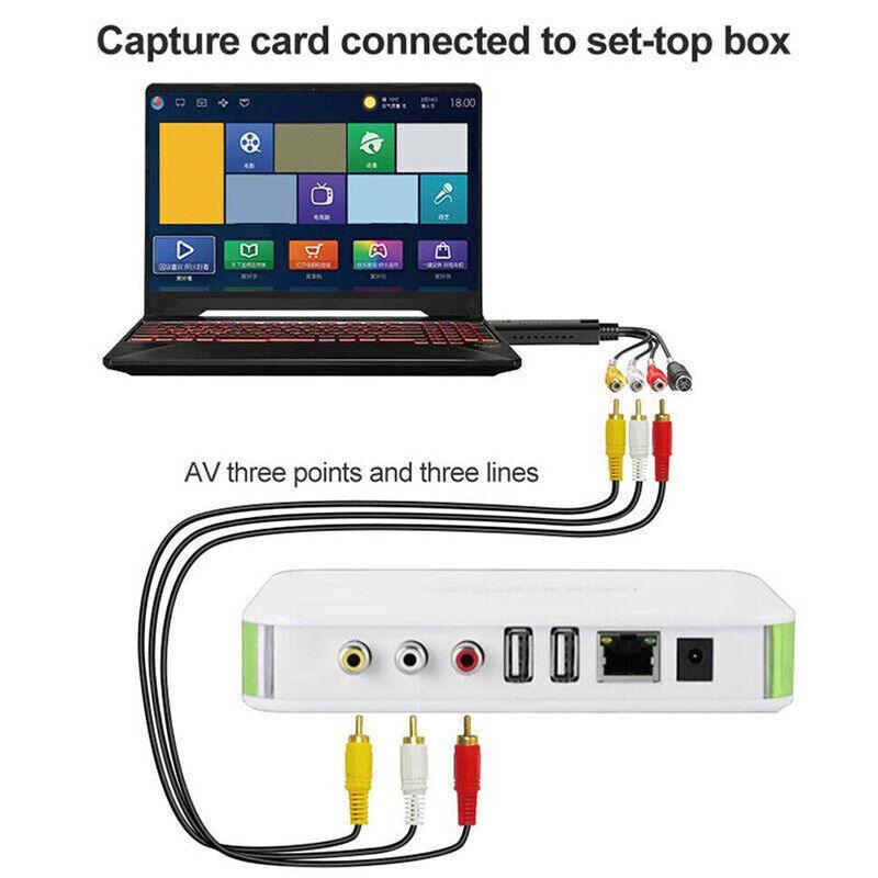 Video Grabber Capture Usb Card Convert Vcr Vhs To Digital Dvd For Windows 10 Au V528-CARDCONVERT-647133