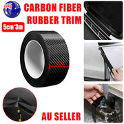 Cardoor Sill Protector Strip Carbon Fiber Bumper Sticker Rubber Trim Edge 5Cm*3M V528-CARDOORSTRIP-5CM-3M-148888