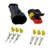 10 Set 2 Pin Waterproof Car Electrical Wire Sealed Connector Plug Cable 12V Kit V528-CARELECTRICAL-10PCS-819582