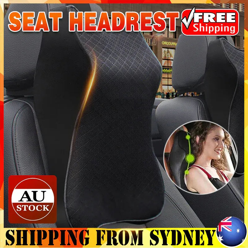 Memory Foam Vehicle Headrest Cushion for Neck and Lumbar Support Comfort V528-CARHEADRESTPAD-1PC-877653
