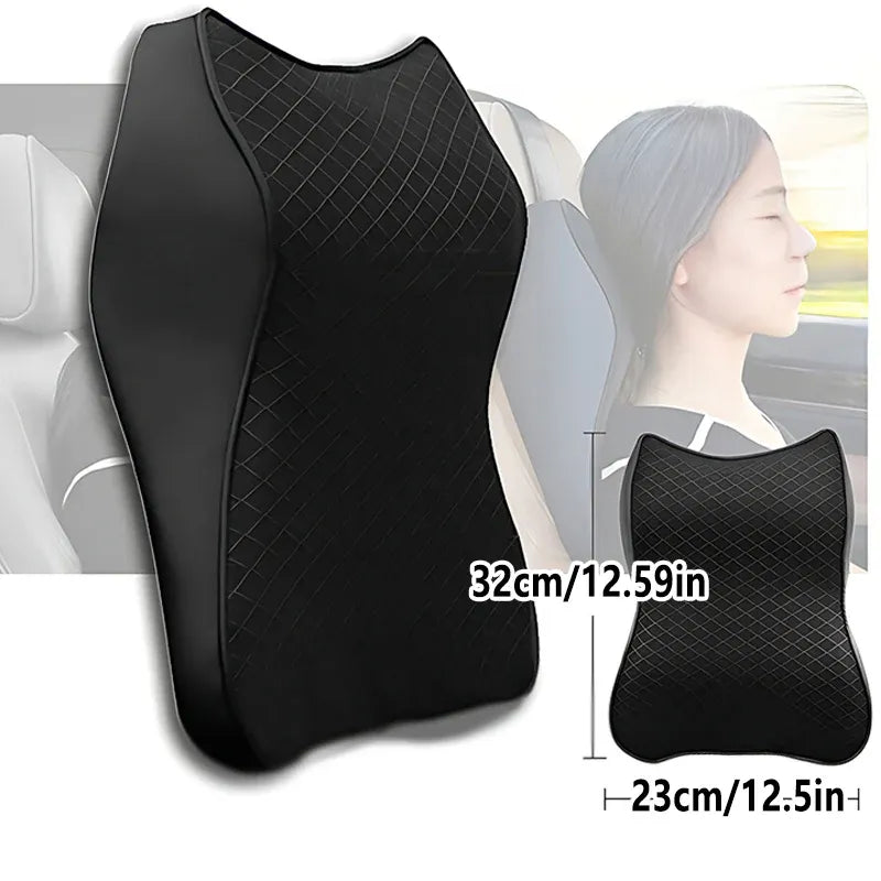 Memory Foam Vehicle Headrest Cushion for Neck and Lumbar Support Comfort V528-CARHEADRESTPAD-1PC-877653
