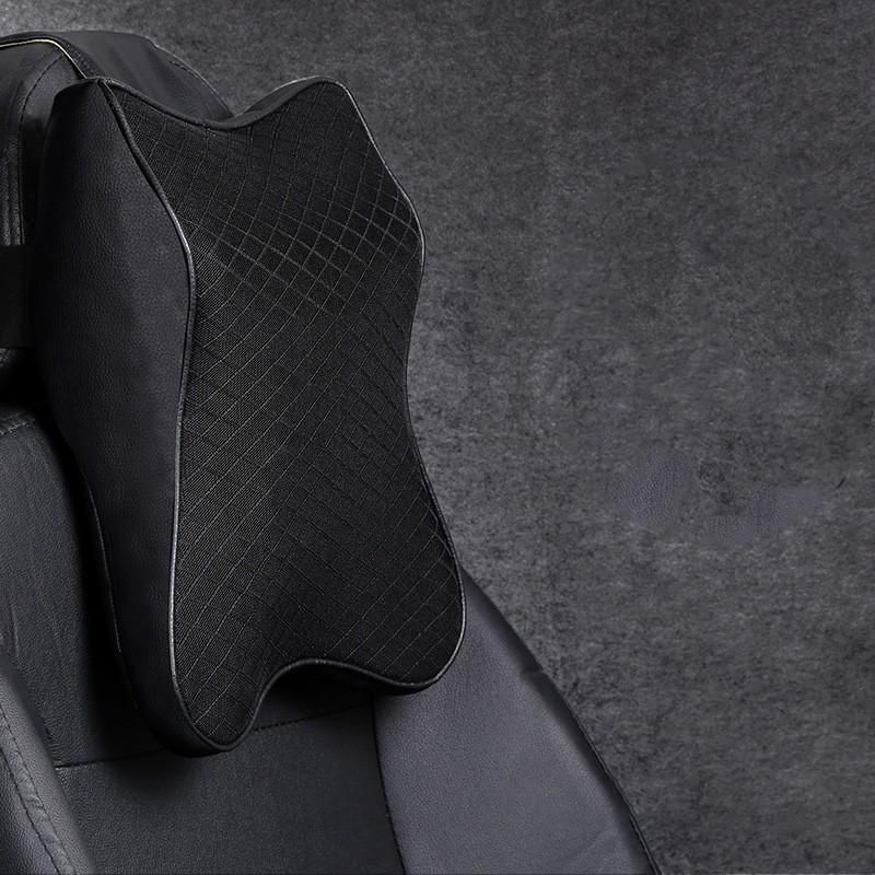 Memory Foam Vehicle Headrest Cushion for Neck and Lumbar Support Comfort V528-CARHEADRESTPAD-1PC-877653