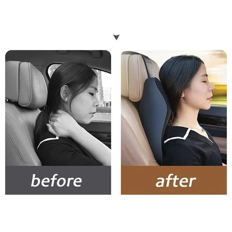 Memory Foam Vehicle Headrest Cushion for Neck and Lumbar Support Comfort V528-CARHEADRESTPAD-1PC-877653