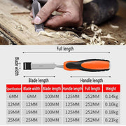 4PCS Woodworking Chisel Set Manual Carving Tools for Wood Craft DIY Projects V528-CARPENTER-CHISEL-4PCS-609894