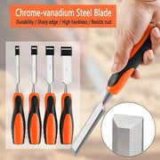 4PCS Woodworking Chisel Set Manual Carving Tools for Wood Craft DIY Projects V528-CARPENTER-CHISEL-4PCS-609894
