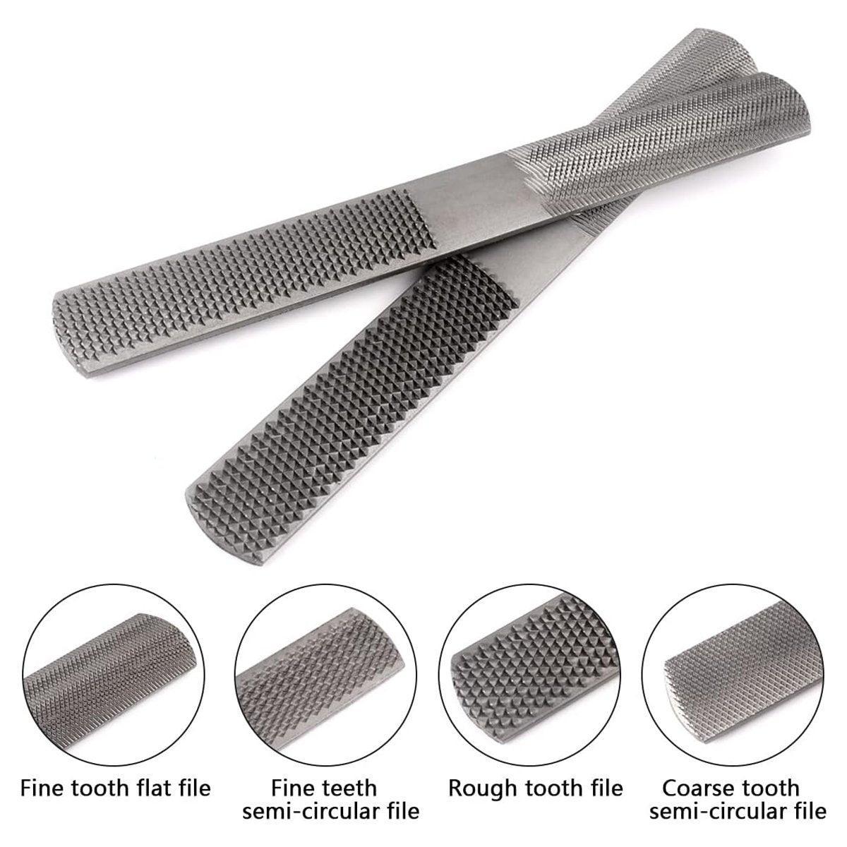 4 in 1 Woodworking File Set Multi Purpose Metal Rasp File DIY Hand Tool Kit V528-CARPENTER-FILE-880866