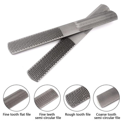 4 in 1 Woodworking File Set Multi Purpose Metal Rasp File DIY Hand Tool Kit V528-CARPENTER-FILE-880866
