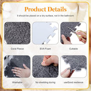 Foam Floor Mats Set 10PCS Shaggy Interlocking Tiles Soft for Kids Room Play Area - Camel-White V528-CARPET-29-CAMEL-10PCS-454348