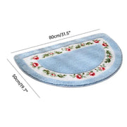 Non Slip Entry Mat Indoor Outdoor Mat Washable Foot Mat Foyer Bedroom - Blue V528-CARPET-50-80-BLUE-412432