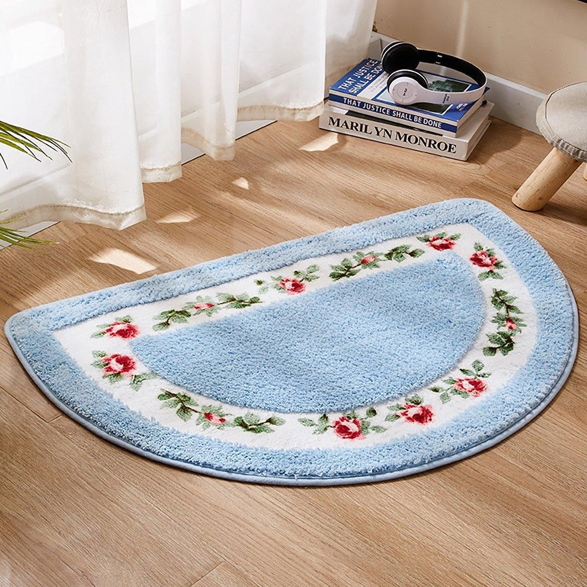 Non Slip Entry Mat Indoor Outdoor Mat Washable Foot Mat Foyer Bedroom - Blue V528-CARPET-50-80-BLUE-412432
