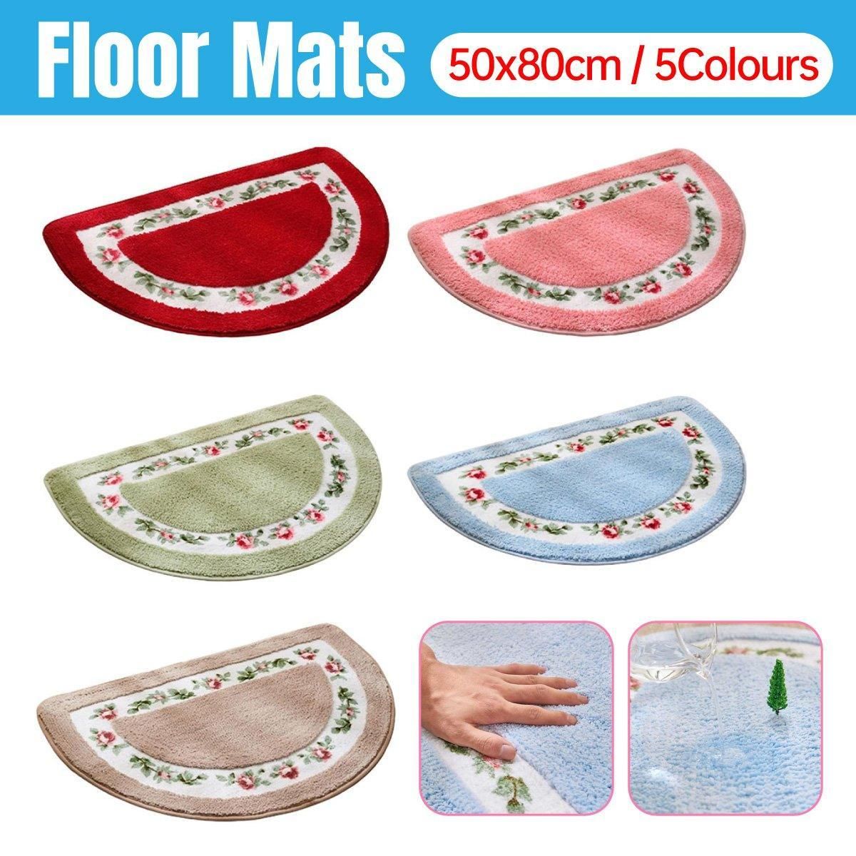 Non Slip Entry Mat Indoor Outdoor Mat Washable Foot Mat Foyer Bedroom - Pink V528-CARPET-50-80-PINK-803337