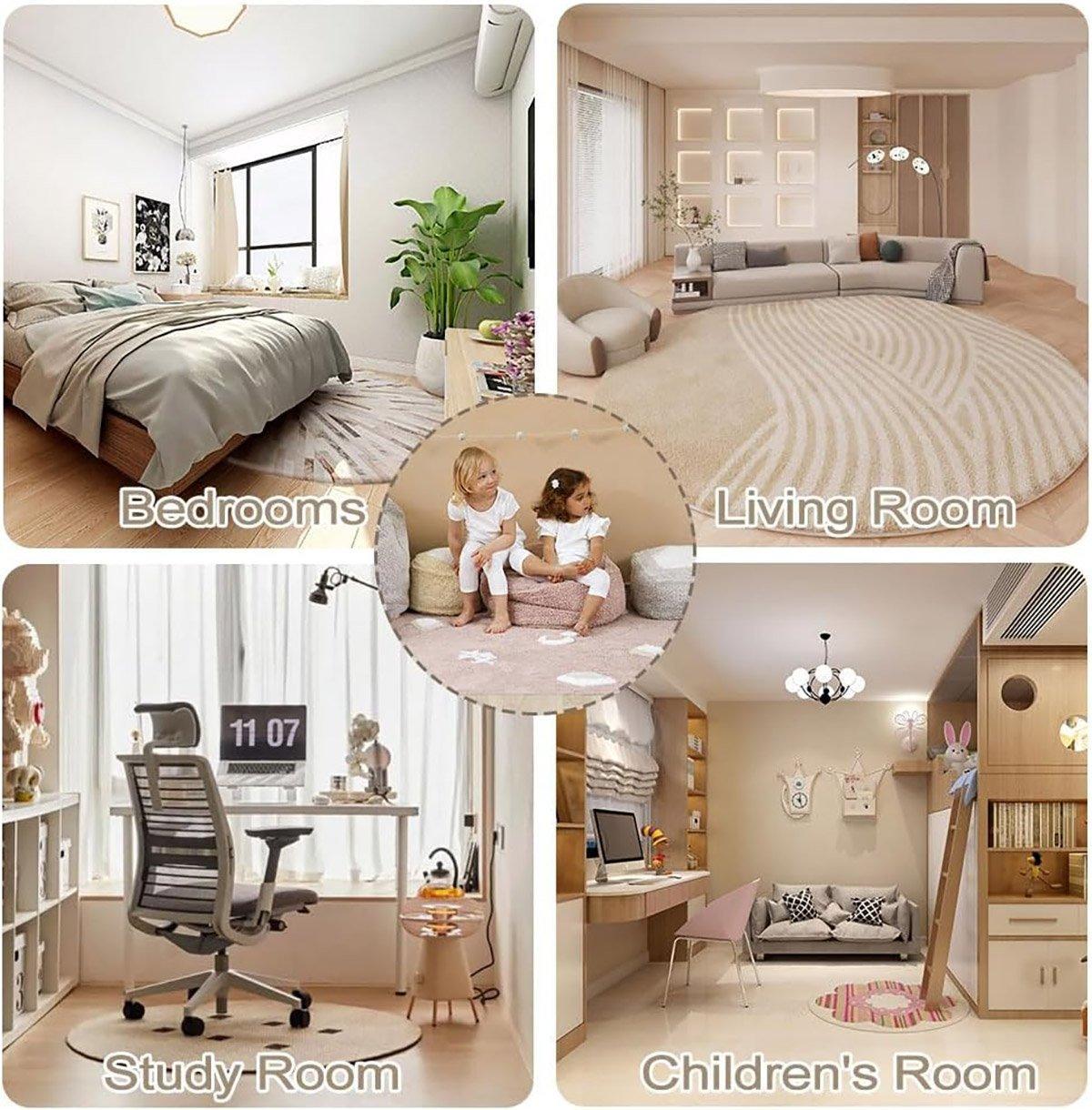 Shaped Cashmere Carpet Living Room Full Blanket Cloakroom Dressing Table - Green V528-CARPET-GREEN-80-120-434548