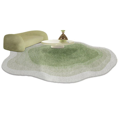 Shaped Cashmere Carpet Living Room Full Blanket Cloakroom Dressing Table - Green V528-CARPET-GREEN-80-120-434548