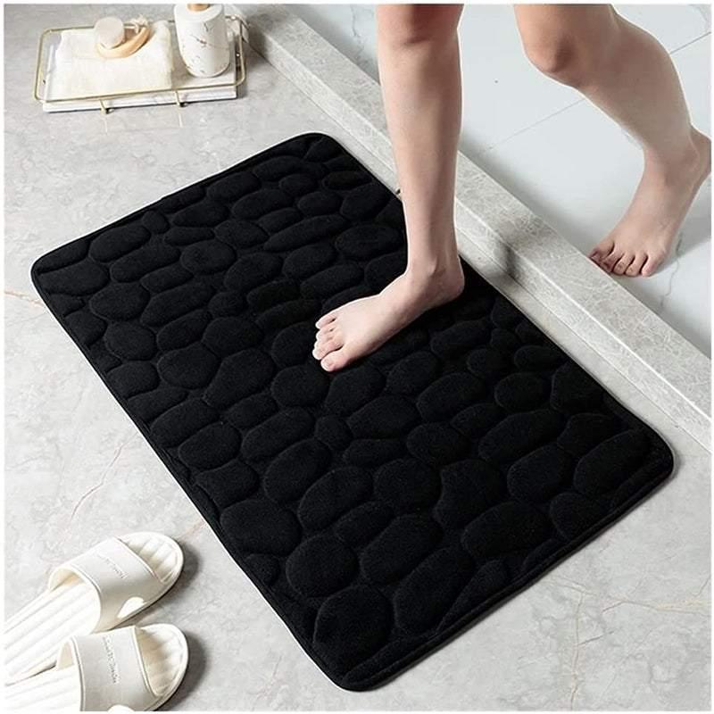 40x60cm Non-Slip Memory Foam Bath Mat Super Absorbent Floor Rug for Bathroom Use - Grey V528-CARPET-GREY-40-60-68549