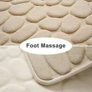 40x60cm Non-Slip Memory Foam Bath Mat Super Absorbent Floor Rug for Bathroom Use - Grey V528-CARPET-GREY-40-60-68549