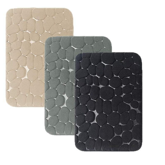 40x60cm Non-Slip Memory Foam Bath Mat Super Absorbent Floor Rug for Bathroom Use - Khaki V528-CARPET-KHAKI-40-60-75245