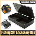 Fishing Accessories Multifunctional Storage Box Tackle Organizer Case Waterproof V528-CARPFISH-COMPARTMENT-BOX-846596