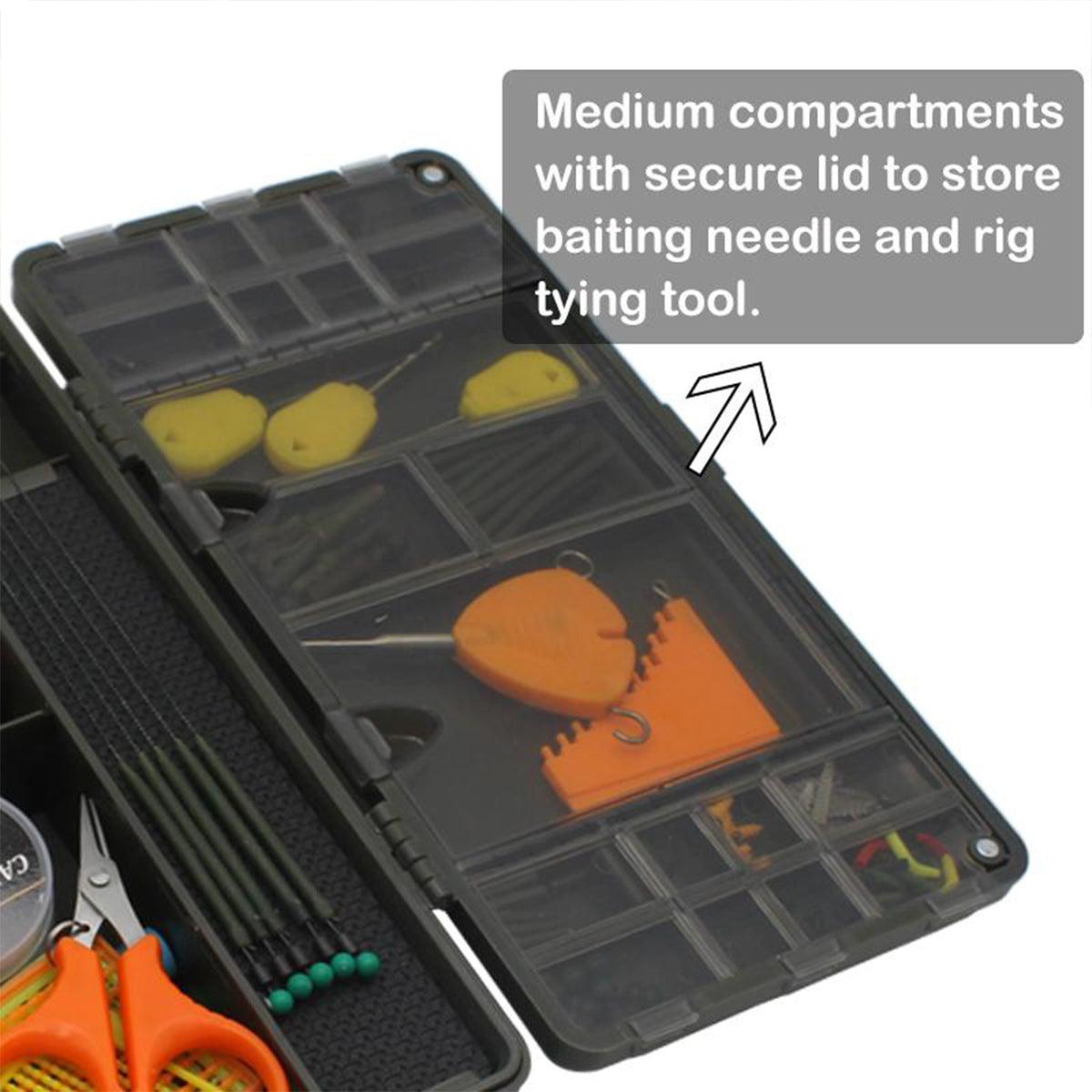 Fishing Accessories Multifunctional Storage Box Tackle Organizer Case Waterproof V528-CARPFISH-COMPARTMENT-BOX-846596