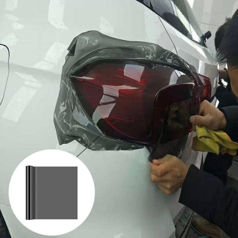 Light Smoke Black 2mx30cm Car Headlight Tint Wrap Tail Fog Light Vinyl Wrap Kit V528-CARPROTECTIVEFILM-459524