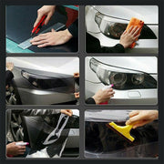 Light Smoke Black 2mx30cm Car Headlight Tint Wrap Tail Fog Light Vinyl Wrap Kit V528-CARPROTECTIVEFILM-459524