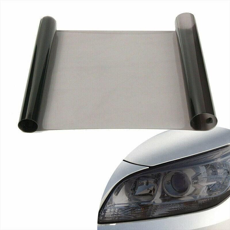 Light Smoke Black 2mx30cm Car Headlight Tint Wrap Tail Fog Light Vinyl Wrap Kit V528-CARPROTECTIVEFILM-459524