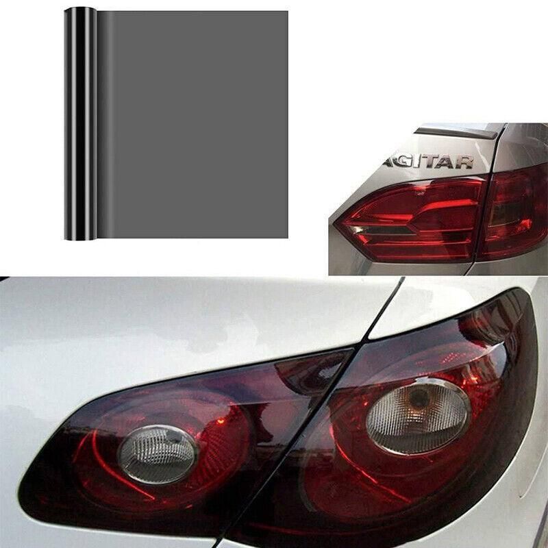 Light Smoke Black 2mx30cm Car Headlight Tint Wrap Tail Fog Light Vinyl Wrap Kit V528-CARPROTECTIVEFILM-459524