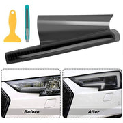 Light Smoke Black 2mx30cm Car Headlight Tint Wrap Tail Fog Light Vinyl Wrap Kit V528-CARPROTECTIVEFILM-459524