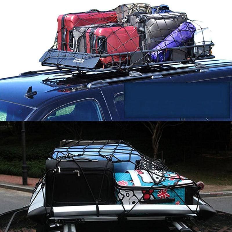 Car Roof Top Rack Basket Luggage Bungee Net Cargo Mesh Carrier Cover Storage V528-CARROOF-883115