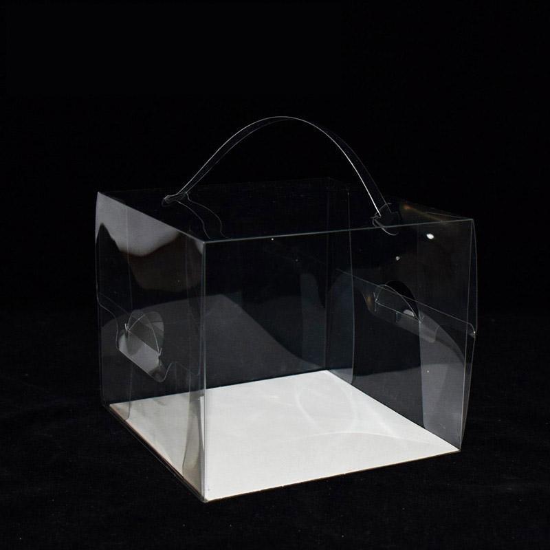 30x Transparent Disposable Cake Boxes with Handles Premium Quality Packagin - 30pcs-5inch-15*15*13cm V528-CARRY-CASE-30PCS-5INCH-230167