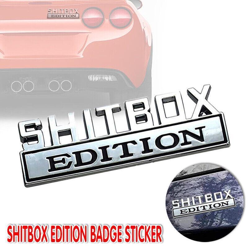 Funny Car Emblem Badge Sticker 8x3cm Metal Self-Adhesive for Rear Boot or Window V528-CARSTICKERS-12184