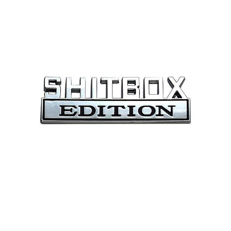 Funny Car Emblem Badge Sticker 8x3cm Metal Self-Adhesive for Rear Boot or Window V528-CARSTICKERS-12184