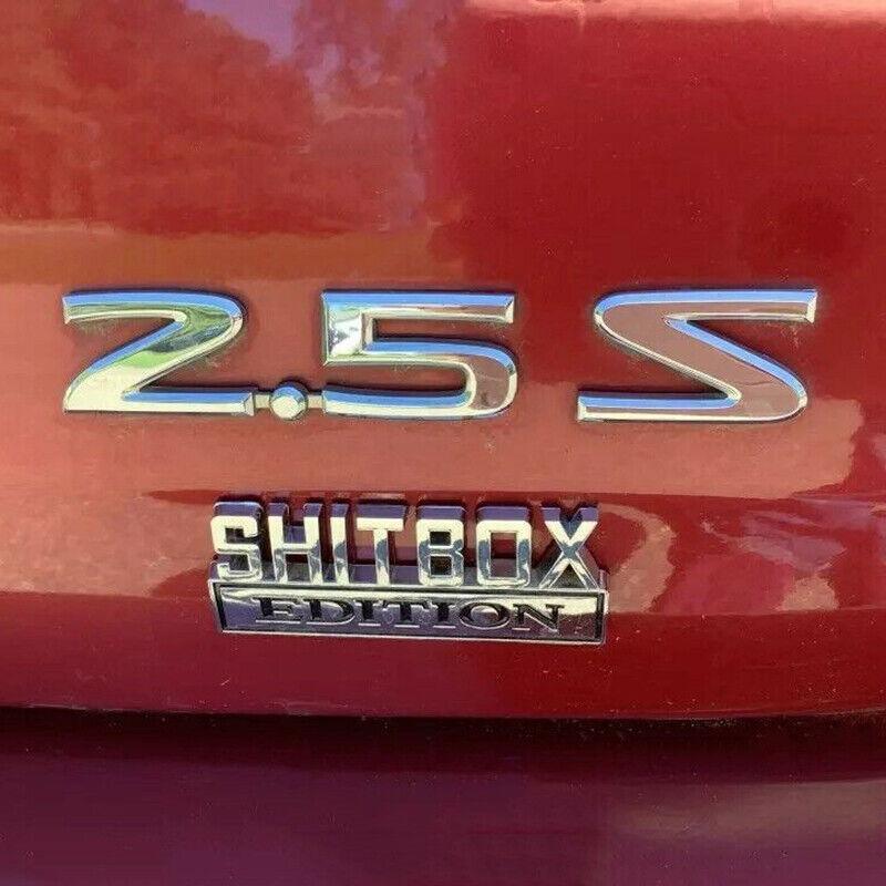 Funny Car Emblem Badge Sticker 8x3cm Metal Self-Adhesive for Rear Boot or Window V528-CARSTICKERS-12184
