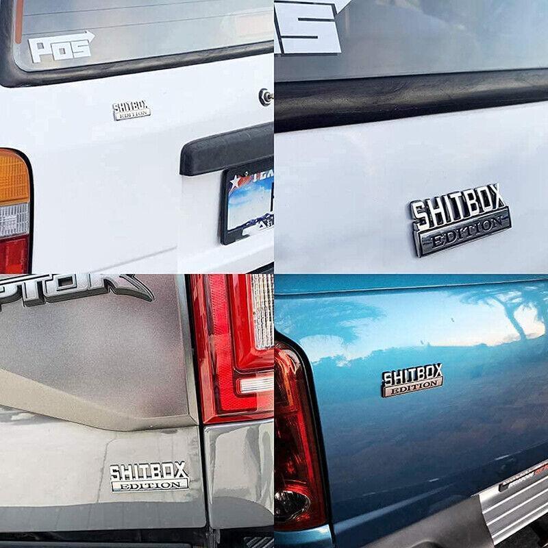 Funny Car Emblem Badge Sticker 8x3cm Metal Self-Adhesive for Rear Boot or Window V528-CARSTICKERS-12184
