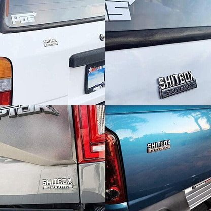 Funny Car Emblem Badge Sticker 8x3cm Metal Self-Adhesive for Rear Boot or Window V528-CARSTICKERS-12184