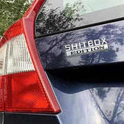 Funny Car Emblem Badge Sticker 8x3cm Metal Self-Adhesive for Rear Boot or Window V528-CARSTICKERS-12184