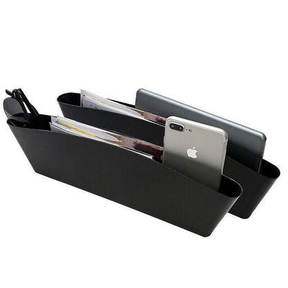 2PCS Seat Side Gap Organiser Storage Box for Phone and Keys Black V528-CARSTORAGE-2PCS-88638