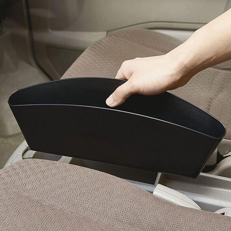 2PCS Seat Side Gap Organiser Storage Box for Phone and Keys Black V528-CARSTORAGE-2PCS-88638