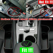 PU Leather Seat Side Gap Storage Box with Phone and Bottle Holder for Car Interior - Yellow V528-CARSTORAGEBO-BEIGE-843670