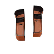 PU Leather Seat Side Gap Storage Box with Phone and Bottle Holder for Car Interior - Brown V528-CARSTORAGEBO-BROWN-562762