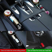 PU Leather Seat Side Gap Storage Box with Phone and Bottle Holder for Car Interior - Brown V528-CARSTORAGEBO-BROWN-562762