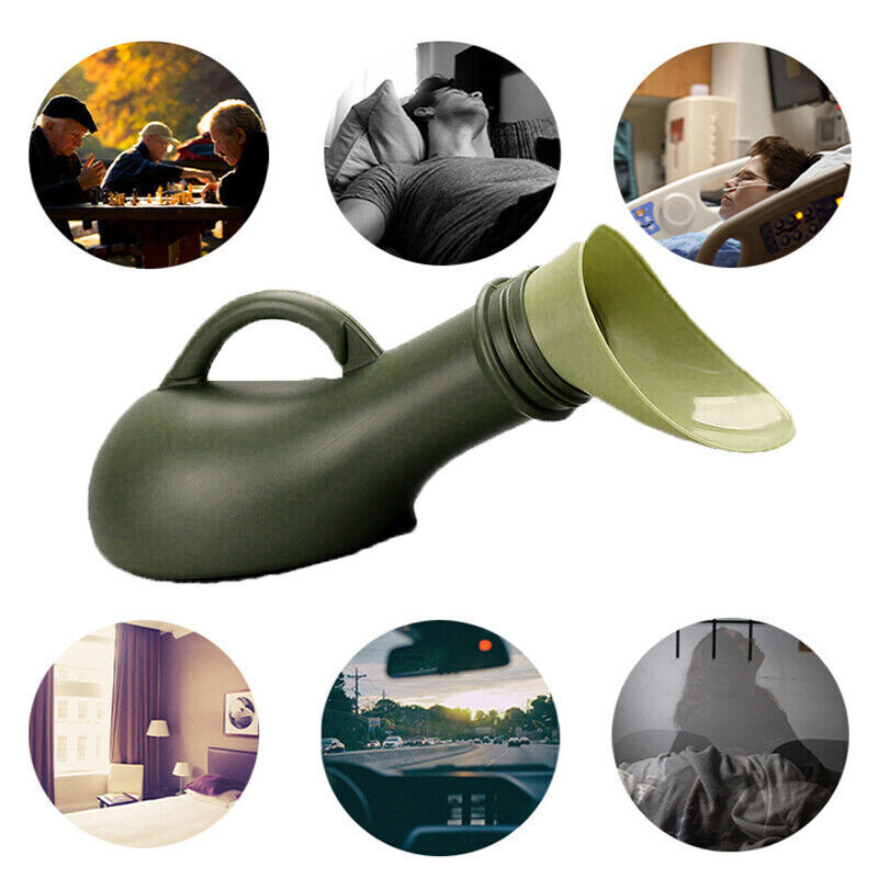 Portable Urinal Bottle for Travel Camping Car Emergency Use - Unisex 1000ml V528-CARTOILET-1000ML-165329