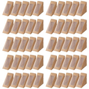 100PCS Sandwich Wedge Box Triangle Paper Container Cupcake Cake Box with Window - Cowhide V528-CARTON-COWHIDE-100PCS-369109