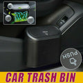 Mini Car Trash Bin with Lid Multifunction Rubbish Can for Vehicle Office Desktop Use V528-CARTRASH-BLACK-20921