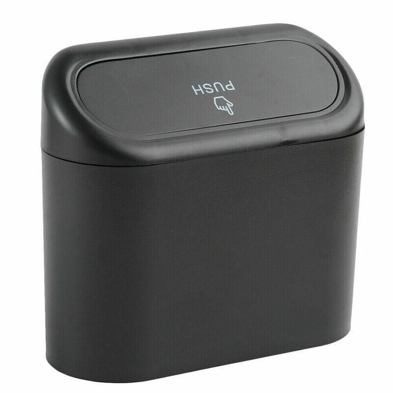 Mini Car Trash Bin with Lid Multifunction Rubbish Can for Vehicle Office Desktop Use V528-CARTRASH-BLACK-20921