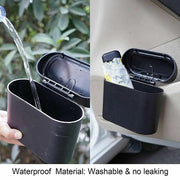 Mini Car Trash Bin with Lid Multifunction Rubbish Can for Vehicle Office Desktop Use V528-CARTRASH-BLACK-20921