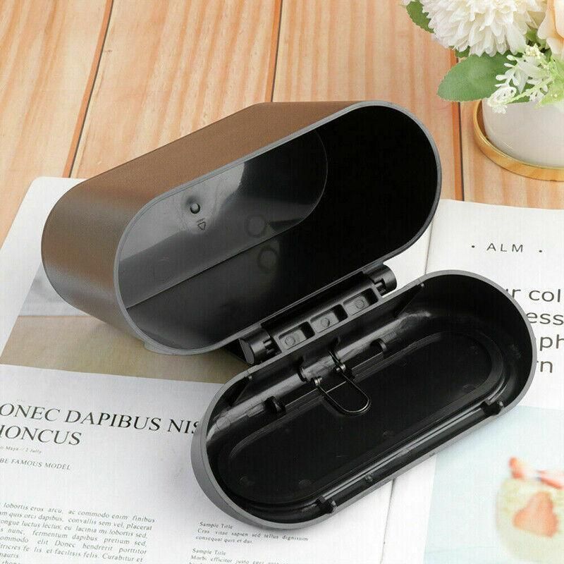Mini Car Trash Bin with Lid Multifunction Rubbish Can for Vehicle Office Desktop Use V528-CARTRASH-BLACK-20921