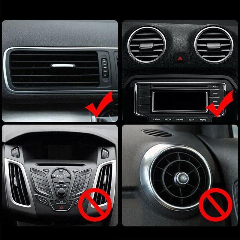 Car Cup Holder Air Vent Drink Mount Black Clip-On Can Bottle Holder for Vehicle Black V528-CARTRAYCUPHOLDER-BLACK-58470