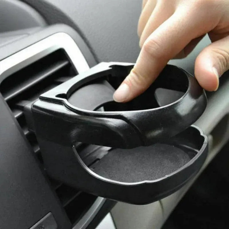 Car Cup Holder Air Vent Drink Mount Black Clip-On Can Bottle Holder for Vehicle Black V528-CARTRAYCUPHOLDER-BLACK-58470