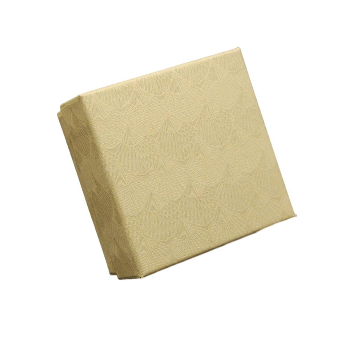 25X Jewelry Gift Boxes Shell Pattern 7.5CM Small GiftBox Empty Jewelry With Foam - Blue V528-CASKET-25PCS-BLUE-336885
