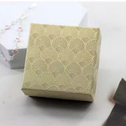 25X Jewelry Gift Boxes Shell Pattern 7.5CM Small GiftBox Empty Jewelry With Foam - Red V528-CASKET-25PCS-RED-269651